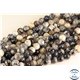 Perles semi précieuses en Agate - Rondes/12 mm - Gris Orage