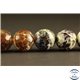Perles semi précieuses en Agate - Rondes/12 mm - Multicolore