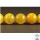 Perles semi précieuses en Agate - Rondes/12 mm - Jaune Canari