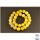 Perles semi précieuses en Agate - Rondes/12 mm - Jaune Canari