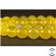 Perles semi précieuses en Agate - Rondes/8 mm - Jaune Canari