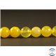 Perles semi précieuses en Agate - Rondes/8 mm - Jaune Canari