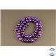 Perles semi précieuses en Agate - Rondes/8 mm - Dark Violet