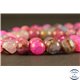 Perles en agate facettées vieux rose - Rondes/8mm