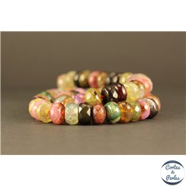 Perles en agate arc en ciel - Roues/10mm