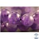 Perles semi précieuses en améthyste - Rondes/10 mm