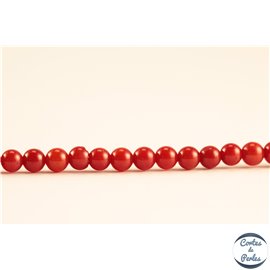 Perles en corail vermeil - Rondes/3mm