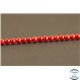 Perles semi précieuses en corail - Rondes/3 mm - Vermeil