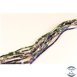 Perles en hématite synthétique multicolore - Rectangles/4mm