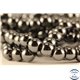 Perles semi précieuses en hématite - Rondes/6 mm