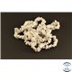 Perles semi précieuses en howlite - Pépites/4 mm - Blanc
