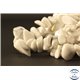 Perles semi précieuses en howlite - Pépites/4 mm - Blanc