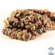 Perles semi précieuses en jaspe léopard - Pépites/5 à 8 mm - Rose
