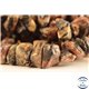 Perles semi précieuses en jaspe léopard - Pépites/5 à 8 mm - Rose