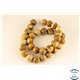 Perles semi précieuses en jaspe - Rondes/12 mm - Beige