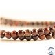 Perles en jaspe rouge - Rondes/4mm - Grade AB+