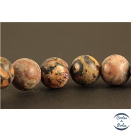 Perles en jaspe léopard - Rondes/6.5mm