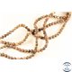 Perles semi précieuses en jaspe léopard - Rondes/6,5 mm