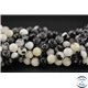 Perles semi précieuses en jaspe zébré - Rondes/8 mm