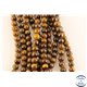 Perles semi précieuses en œil de tigre - Rondes/6 mm