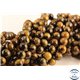 Perles semi précieuses en œil de tigre - Rondes/8 mm