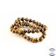 Perles semi précieuses en œil de tigre - Rondes/8 mm