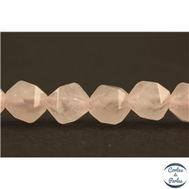 Perles semi précieuses en quartz rose - Pépites/6 mm - Grade A