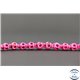 Perles semi précieuses en howlite - Skull/9 mm - Fuschia