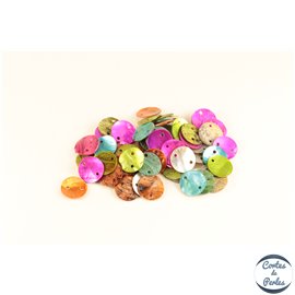 Perles en Nacre - Disques/13 mm - Multicolore