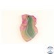 Pendentifs en Agate - Chips/55 mm - Vert Violet