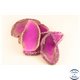 Pendentifs en Agate - Chips/60 mm - Rose