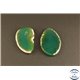 Pendentifs en Agate - Chips/60 mm - Vert émeraude