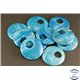 Pendentifs en Agate - Disques/40 mm - Bleu Azur