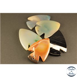 Pendentifs en Agate - Flèches/52 mm - Multicolore
