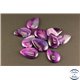 Pendentifs en Agate - Gouttes/20 mm - Vert Violet