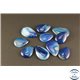 Pendentifs en Agate - Gouttes/20 mm - Bleu Roi