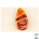 Pendentifs en Agate - Gouttes/35 mm - Rouge Orangé