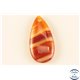 Pendentifs en Agate - Gouttes/35 mm - Rouge Orangé