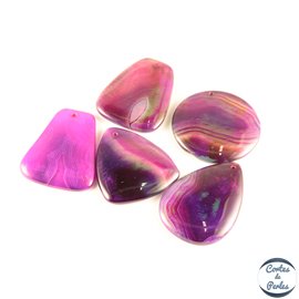 Lot de 5 pendentifs en agate - Multi/48 mm - Violine