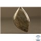 Lot de 5 pendentifs en labradorite de Madagascar - Gouttes/30mm