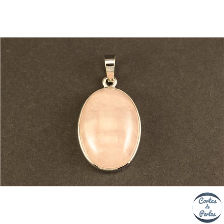 Pendentifs en Quartz Rose - Ovales/30 mm