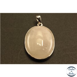 Pendentifs en Quartz Rose - Ovales/40 mm