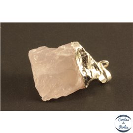 Pendentifs en quartz rose - Pépites/27 mm