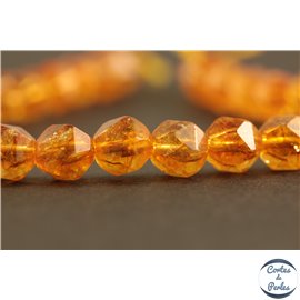 Perles semi précieuses en cristal crack - Pépites/6 mm - Gold