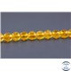 Perles semi précieuses en cristal crack - Rondes/4 mm - Miel