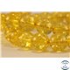 Perles semi précieuses en cristal crack - Rondes/8 mm - Jaune