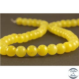 Perles semi précieuses en péridot - Rondes/6 mm