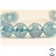 Perles semi précieuses en cristal crack - Rondes/10 mm - Aquamarine 