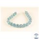 Perles semi précieuses en cristal crack - Rondes/10 mm - Aquamarine 