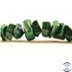 Perles semi précieuses en malachite - Pépites/5 mm - Vert émeraude